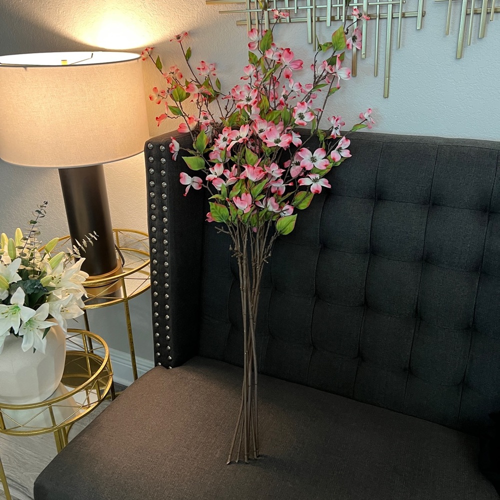 Tall Faux Floral Stems Set of 6
